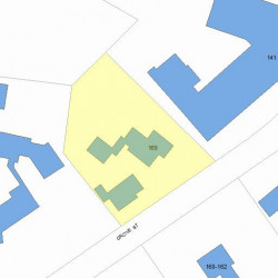 169 Grove St, Newton MA 02466-2208 plot plan