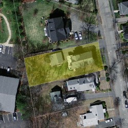 63 Bourne St, Newton MA 02466-1707 aerial view