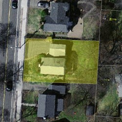 142 Winchester St, Newton MA  02461-2130 aerial view