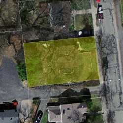 215 Melrose St, Newton MA 02466-1120 aerial view