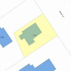 1129 Walnut St, Newton MA 02461-1260 plot plan