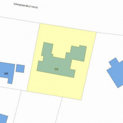 336 Commonwealth Ave, Newton MA 02459 plot plan