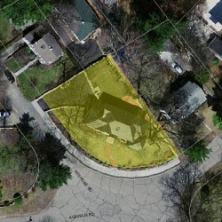 47 Agawam Rd, Newton MA 02468-1302 aerial view