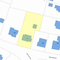 75 Nehoiden Rd, Newton MA 02468-1925 plot plan