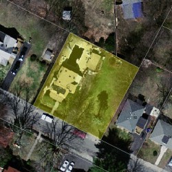 42 Greenough St, Newton MA  02465-2213 aerial view