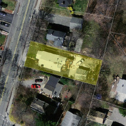 186 Cherry St, Newton MA 02465-1242 aerial view