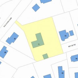 75 Royce Rd, Newton MA 02459-1015 plot plan