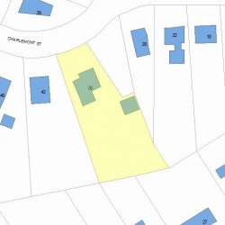 38 Charlemont St, Newton MA 02461-1908 plot plan