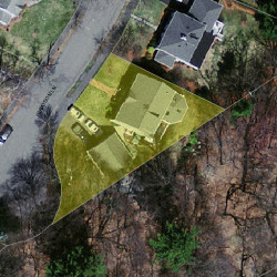 38 Grayson Ln, Newton MA 02462-1009 aerial view