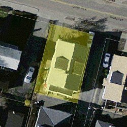 226 Church St, Newton MA 02458-1903 aerial view