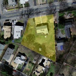 78 Auburn St, Newton MA 02466-2502 aerial view