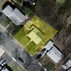 10 Rose Dr, Newton MA 02465-1542 aerial view