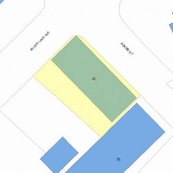 48 Silver Lake Ave, Newton MA  02458-1111 plot plan