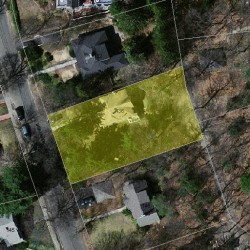 136 Beaumont Ave, Newton MA 02460-2330 aerial view