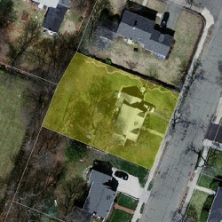 81 Allen Ave, Newton MA  02468-1720 aerial view