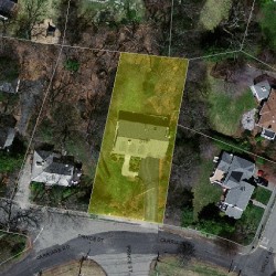 318 Prince St, Newton MA  02465-2955 aerial view