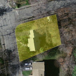 80 Olde Field Rd, Newton MA 02459-2720 aerial view