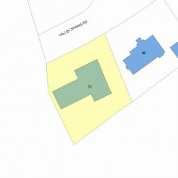 50 Valley Spring Rd, Newton MA  02458-2712 plot plan