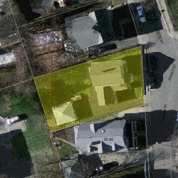 89 Faxon St, Newton MA 02458-1062 aerial view