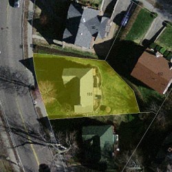 100 Waverley Ave, Newton MA 02458-2401 aerial view