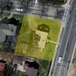 269 Waltham St, Newton MA 02465-1720 aerial view