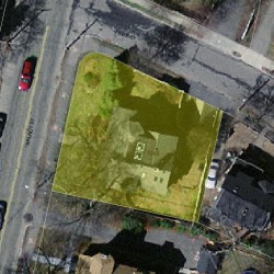 1048 Walnut St, Newton MA  02461-1249 aerial view