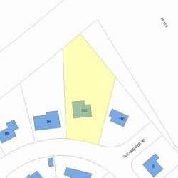100 Clearwater Rd, Newton MA 02462-1106 plot plan