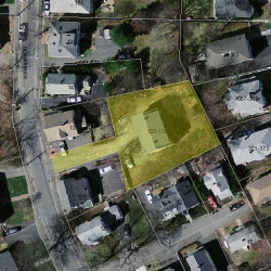 133 Edinboro St, Newton MA  02460-1337 aerial view