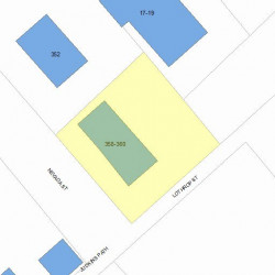 360 Nevada St, Newton MA 02460-1432 plot plan