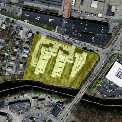 193 Oak St, Newton MA 02464-1457 aerial view