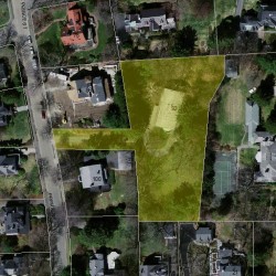 92 Prince St, Newton MA 02465-2631 aerial view