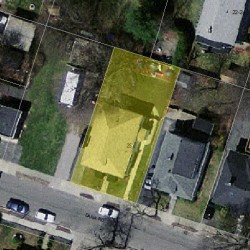 25 Dana Rd, Newton MA  02465-1144 aerial view