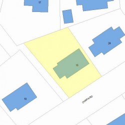 16 Chapin Rd, Newton MA 02459-1807 plot plan