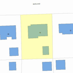 18 Hamlin Rd, Newton MA 02459-1002 plot plan