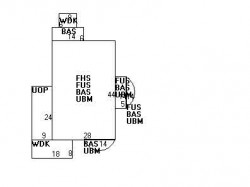 34 Foster St, Newton MA  02460-1511 floor plan