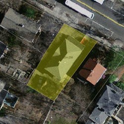 256 Tremont St, Newton MA  02458-2114 aerial view