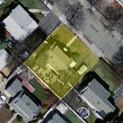 21 Rose Dr, Newton MA 02465-1541 aerial view