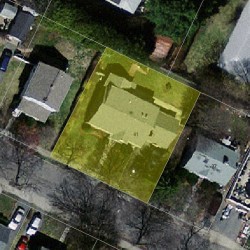 41 Grant St, Newton MA 02465-1508 aerial view