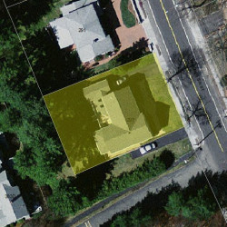 297 Winchester St, Newton MA  02461-2042 aerial view