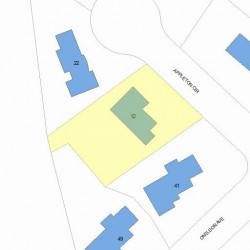 12 Appleton Cir, Newton MA 02459-3305 plot plan