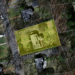 38 Gammons Rd, Newton MA 02468-1216 aerial view