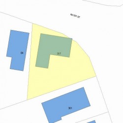 357 Cherry St, Newton MA 02465-1831 plot plan
