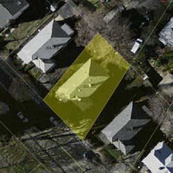 322 Adams St, Newton MA 02458-1455 aerial view