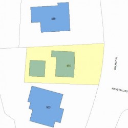 495 Walnut St, Newton MA 02460-2281 plot plan