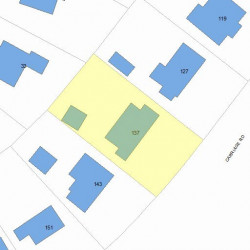 137 Commonwealth Ave, Newton MA  02459 plot plan