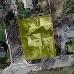 833 Commonwealth Ave, Newton MA 02459-1018 aerial view