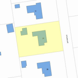 21 Sylvan Ave, Newton MA 02465-3015 plot plan