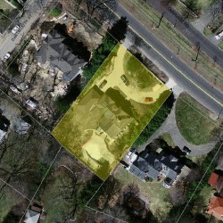 1428 Commonwealth Ave, Newton MA  02465-2830 aerial view