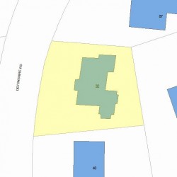 32 Devonshire Rd, Newton MA 02468-2212 plot plan