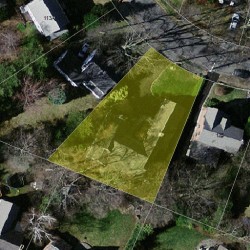 121 Brackett Rd, Newton MA  02458-2613 aerial view